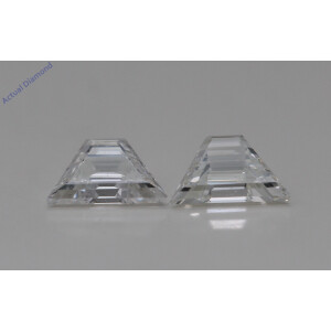 A Pair Of Trapezoid Step Cut Cut Loose Diamonds (0.99 Ct,G Color,Si2 Clarity)