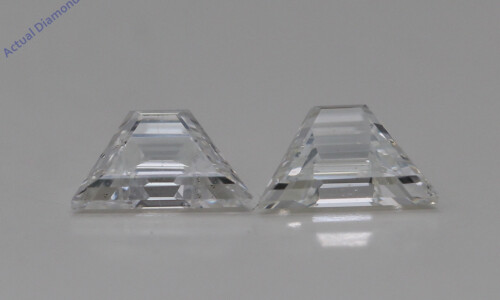 A Pair Of Trapezoid Step Cut Cut Loose Diamonds (0.99 Ct,G Color,Si2 Clarity)