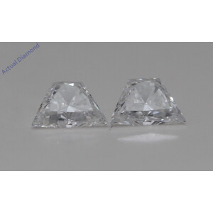 A Pair Of Trapezoid Brilliant Cut Loose Diamonds (0.63 Ct,E Color,Vs2-Si1 Clarity)