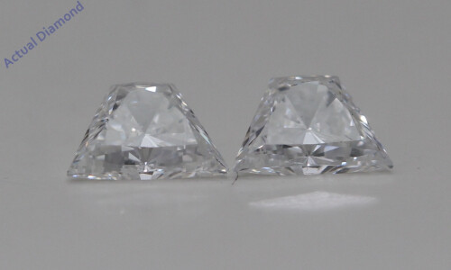 A Pair Of Trapezoid Brilliant Cut Loose Diamonds (0.63 Ct,E Color,Vs2-Si1 Clarity)