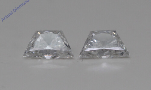 A Pair Of Trapezoid Brilliant Cut Loose Diamonds (0.4 Ct,E Color,Si1-Si2 Clarity)