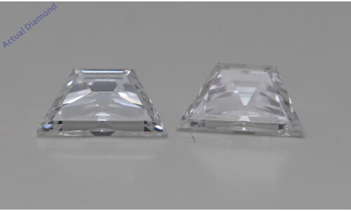 A Pair Of Trapezoid Brilliant Cut Loose Diamonds (0.77 Ct,E Color,Vs1 Clarity)