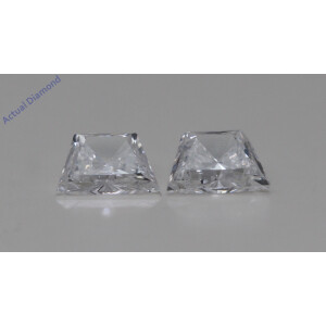 A Pair Of Trapezoid Brilliant Cut Loose Diamonds (0.48 Ct,E Color,Vs2-Si1 Clarity)