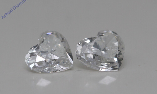 A Pair Of Heart Cut Loose Diamonds (0.79 Ct,H Color,Vs1 Clarity)