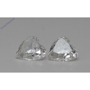 A Pair Of Heart Cut Loose Diamonds (1.25 Ct,H-I Color,Vs2-Si1 Clarity)