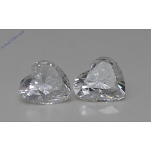A Pair Of Heart Cut Loose Diamonds (1.49 Ct,F Color,Vs2-Si1 Clarity)