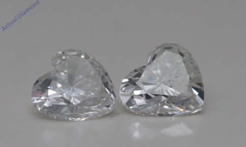 A Pair Of Heart Cut Loose Diamonds (1.49 Ct,F Color,Vs2-Si1 Clarity)