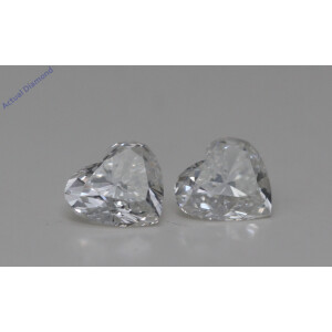 A Pair Of Heart Cut Loose Diamonds (0.98 Ct,I Color,Vs1-Vs2 Clarity)
