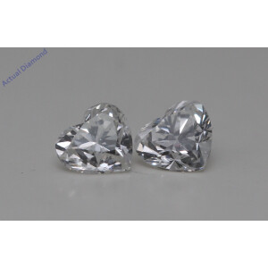 A Pair Of Heart Cut Loose Diamonds (0.76 Ct,I Color,Vs2-Si1 Clarity)
