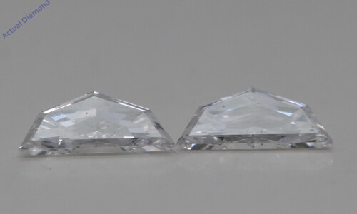 A Pair Of Half Moon Cut Loose Diamonds (0.53 Ct,D Color,Vs2 Clarity)