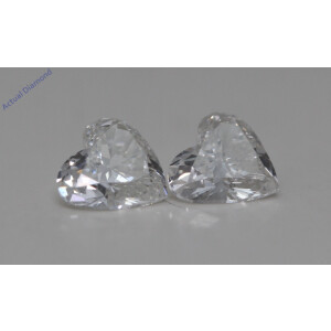 A Pair Of Heart Cut Loose Diamonds (0.84 Ct,H-I Color,Vs2-Si1 Clarity)