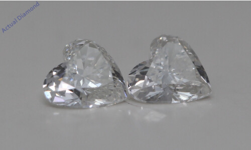 A Pair Of Heart Cut Loose Diamonds (0.84 Ct,H-I Color,Vs2-Si1 Clarity)