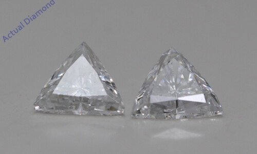 A Pair Of Triangle Cut Loose Diamonds (1.46 Ct,F Color,Si1 Clarity)