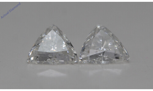 A Pair Of Triangle Cut Loose Diamonds (1.25 Ct,H Color,Vs2-Si1 Clarity)