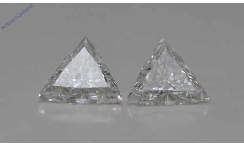 A Pair Of Triangle Cut Loose Diamonds (0.97 Ct,I Color,Vs1 Clarity)
