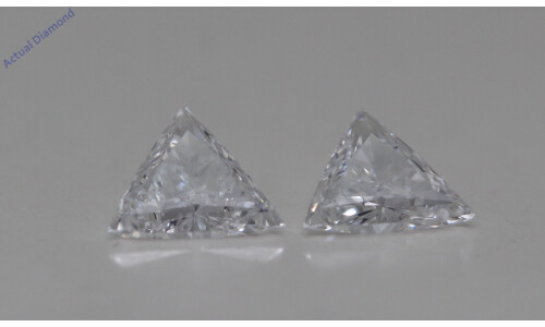 A Pair Of Triangle Cut Loose Diamonds (0.7 Ct,D Color,Vs1-Si1 Clarity)