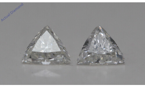 A Pair Of Triangle Cut Loose Diamonds (0.74 Ct,I Color,Vs1 Clarity)