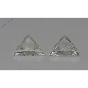 A Pair Of Triangle Cut Loose Diamonds (0.61 Ct,K Color,Vs2 Clarity)