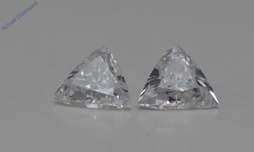 A Pair Of Triangle Cut Loose Diamonds (0.73 Ct,G Color,Si1 Clarity)