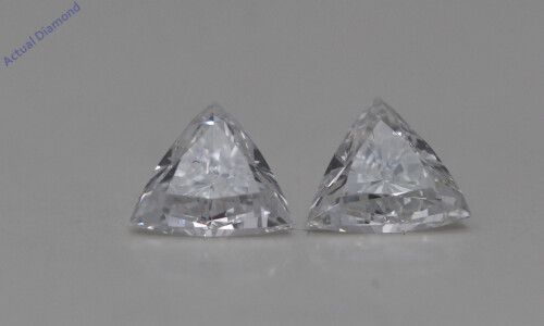 A Pair Of Triangle Cut Loose Diamonds (0.68 Ct,E Color,Vs2 Clarity)
