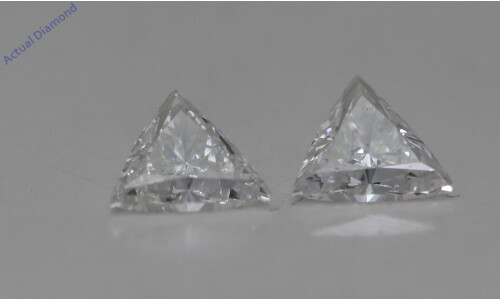A Pair Of Triangle Cut Loose Diamonds (0.61 Ct,H Color,Vs1-Vs2 Clarity)
