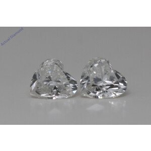 A Pair Of Heart Cut Natural Mined Loose Diamonds (0.75 Ct,I Color,Vs1-Vs2 Clarity)