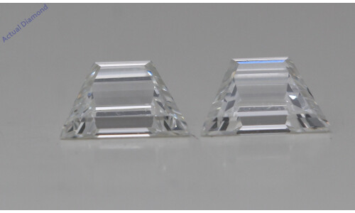 A Pair Of Trapezoid Step Cut Cut Natural Mined Loose Diamonds (0.96 Ct,H Color,Vs1 Clarity)