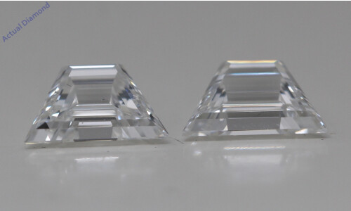 A Pair Of Trapezoid Step Cut Cut Natural Mined Loose Diamonds (1.05 Ct,E Color,Vs1-Vs2 Clarity)