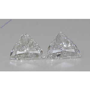 A Pair Of Trilliant Cut Natural Mined Loose Diamonds (1.63 Ct,H Color,Vs2 Clarity)