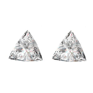 A Pair of Triangle Cut Loose Diamonds (0.94 Ct, H-I ,SI1-SI2)  