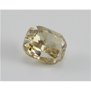 Cushion Cut Loose Diamond (1.67 Ct, Natural Fancy Brownish Yellow, VS1) IGL Certified