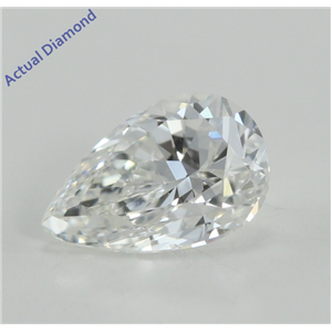 Pear Cut Loose Diamond (0.7 Ct, F Color, SI1 Clarity) IGL Certified