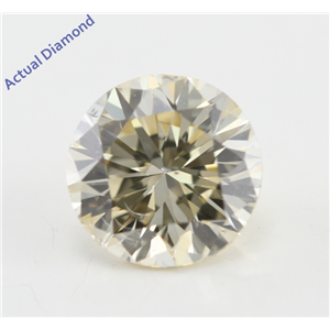Round Cut Loose Diamond (1 Ct, Natural Light Fancy Brown Color, SI2 Clarity) IGL Certified