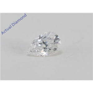 Pear Cut Loose Diamond (0.33 Ct, D Color, VS1-VS2 Clarity) IGL Certified