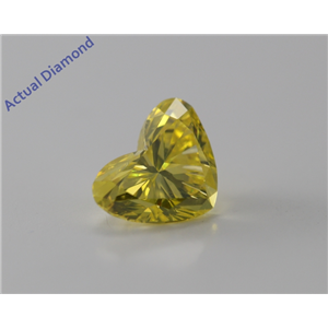 Heart Cut Loose Diamond (1.07 Ct, Vivid Canary Yellow (Color Irradiated), VS1(Clarity Enhanced)) IGL Certified