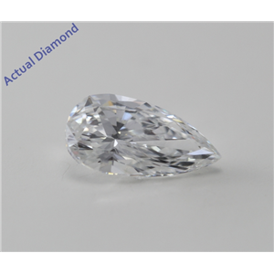 Pear Cut Loose Diamond (1 Ct, D, VS2(Clarity Enhanced)) IGL Certified