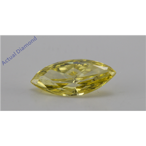 Marquise Cut Loose Diamond (1 Ct, Canary Yellow(Irradiated), ) Color, VS2 Clarity) IGL Certified