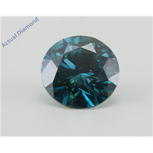 Round Loose Diamond (2.31 Ct, Fancy Vivid Blue(Irradiated) Color, SI1(Clarity Enhanced) Clarity) IGL