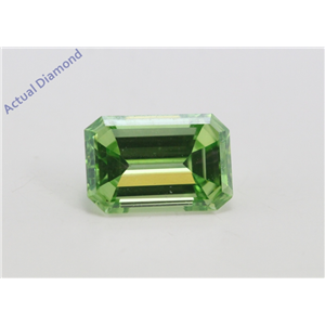 Emerald Loose Diamond (0.89 Ct, Fancy Intense Olive Green(Irradiated) , Vvs2( Enhanced) ) IGL