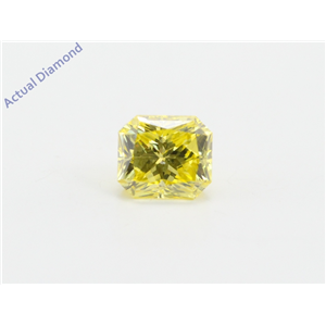 Radiant Loose Diamond (0.86 Ct, Fancy Intense Yellow(Irradiated) Color, Vs1(clarity Enhanced) Clarity) IGL