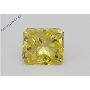 Radiant Loose Diamond (1.51 Ct Fancy Intense Yellow(Irradiated) Color VVS2(CLARITY ENHANCED) Clarity) IGL