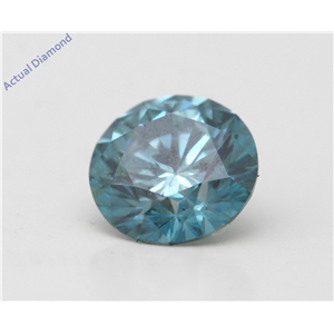 Round Loose Diamond (0.72 Ct,Fancy Intense Blue(Color Enhanced)(Color Enhanced) Color,Vvs2 Clarity) Igl
