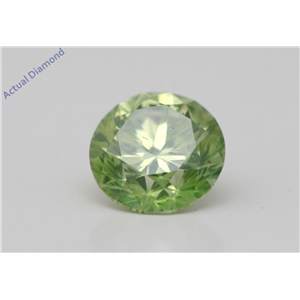 Round Cut Loose Diamond (1.64 Ct,Green Olive(Color Enhanced) Color,Vs2(Enhanced) Clarity) Igl Certified