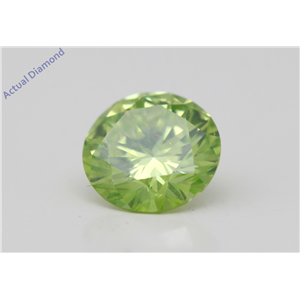 Round Cut Loose Diamond (1.5 Ct,Green Olive(Color Enhanced) Color,Vs2(Enhanced) Clarity) Igl Certified