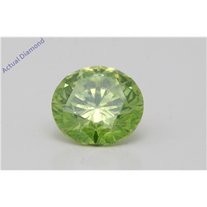 Round Cut Loose Diamond (2 Ct,Green Olive(Color Enhanced) Color,Si2(Enhanced) Clarity) Igl Certified