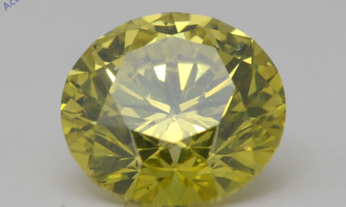 Round Natural Mined Loose Diamond (1.4 Ct Fancy Intense Yellow(Irradiated) Si1(Enhanced) Clarity) Igl