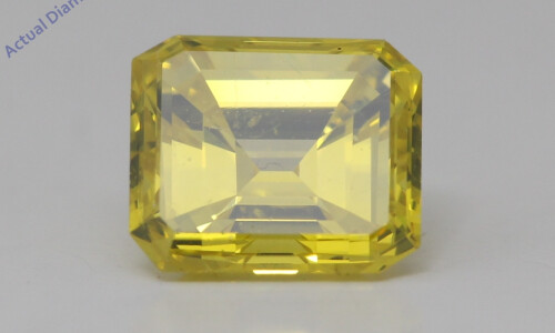 Emerald Natural Mined Loose Diamond (0.92 Ct Intense Yellow(Irradiated) Vs2(Enhanced) Clarity) Igl