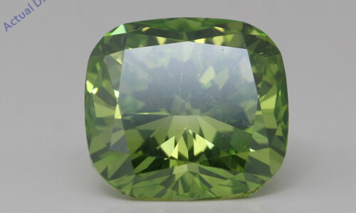 Cushion Natural Mined Loose Diamond (3.2 Ct Fancy Intense Green(Irradiated) Vs2(Enhanced) Clarity) Igl
