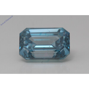 Emerald Natural Mined Loose Diamond (2.76 Ct Fancy Intense Blue(Irradiated) Vs2(Enhanced) Clarity) Igl