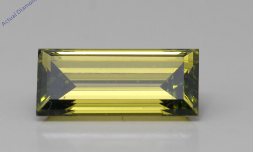 Baguette Natural Mined Loose Diamond (1.35 Ct Intense Yellow(Irradiated) Vs1(Enhanced) Clarity) Igl